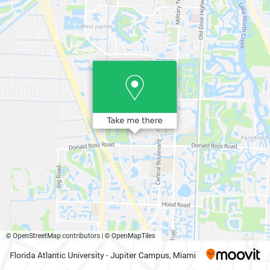 Florida Atlantic University - Jupiter Campus map