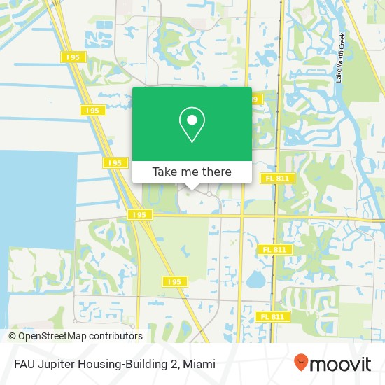 FAU Jupiter Housing-Building 2 map
