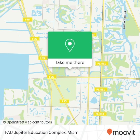 FAU Jupiter Education Complex map