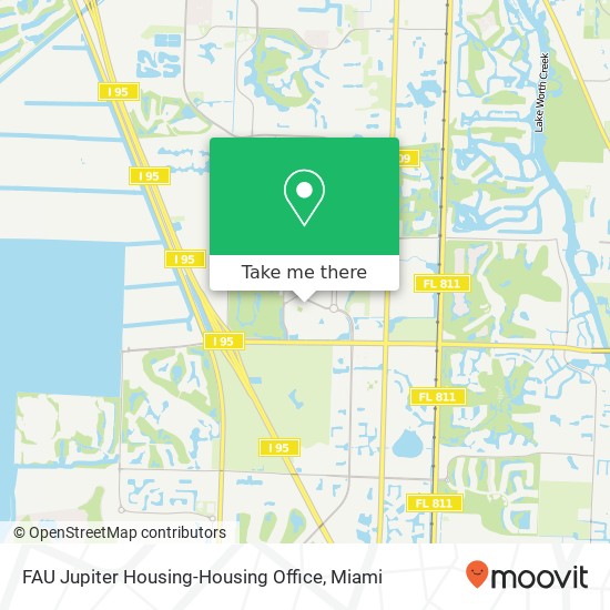 FAU Jupiter Housing-Housing Office map