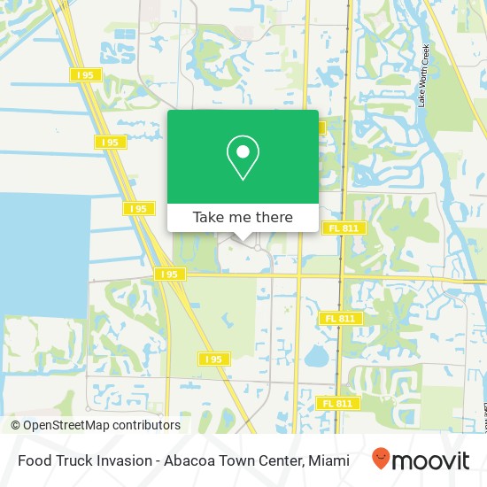 Mapa de Food Truck Invasion - Abacoa Town Center