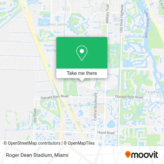 Roger Dean Stadium map