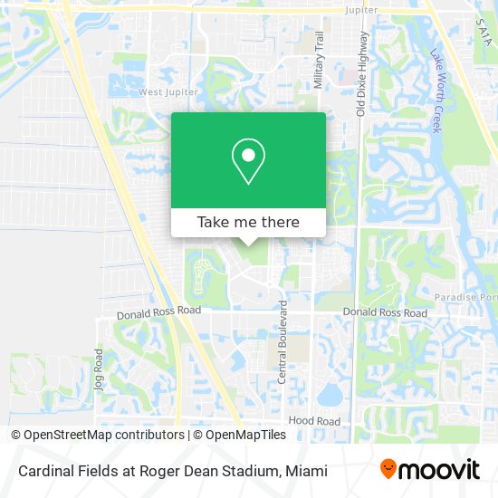Cardinal Fields at Roger Dean Stadium map