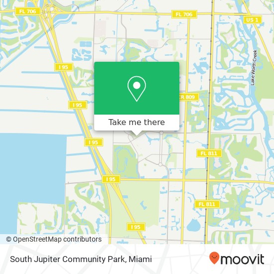 South Jupiter Community Park map