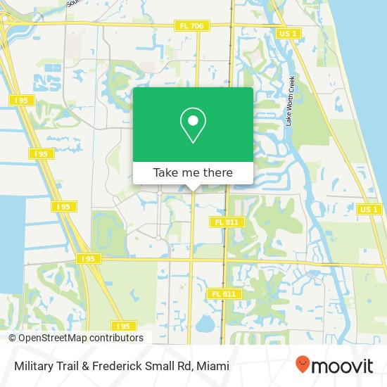 Mapa de Military Trail & Frederick Small Rd