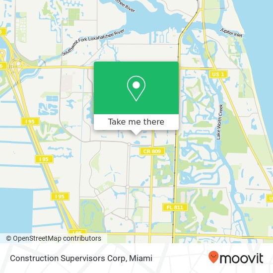 Construction Supervisors Corp map