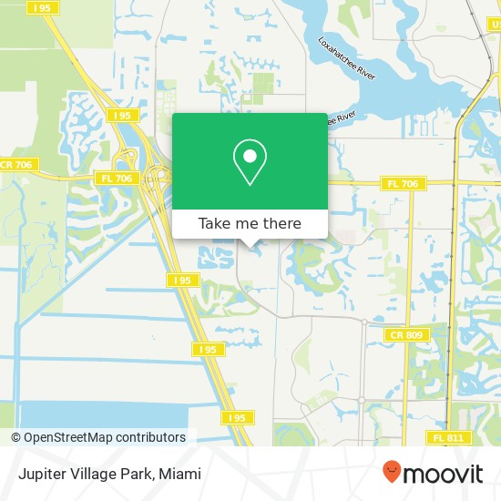 Mapa de Jupiter Village Park