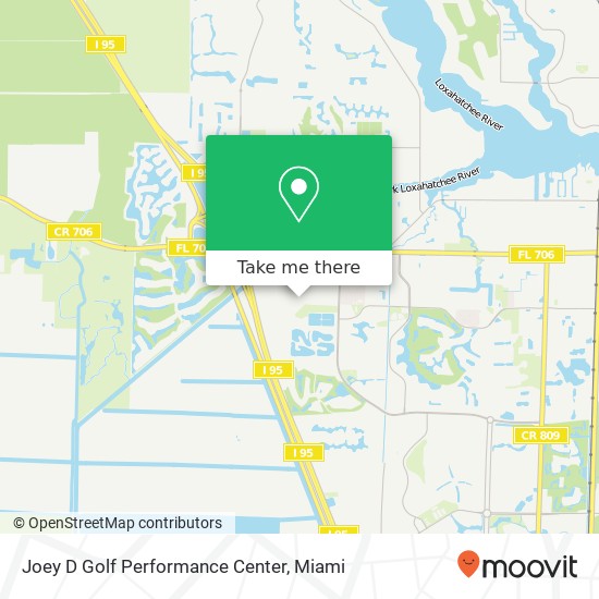 Joey D Golf Performance Center map