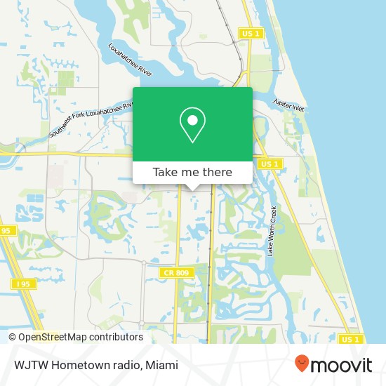 WJTW Hometown radio map