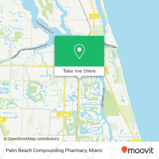 Mapa de Palm Beach Compounding Pharmacy