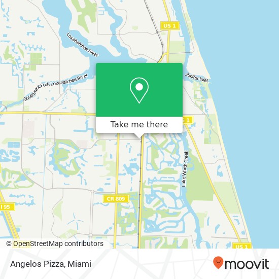 Angelos Pizza map
