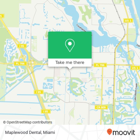 Mapa de Maplewood Dental