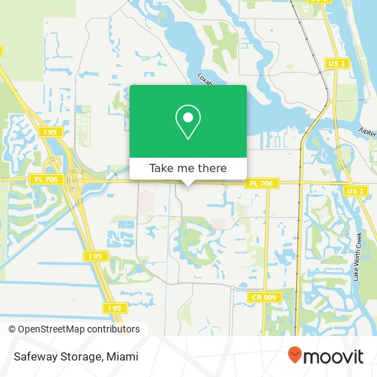 Safeway Storage map