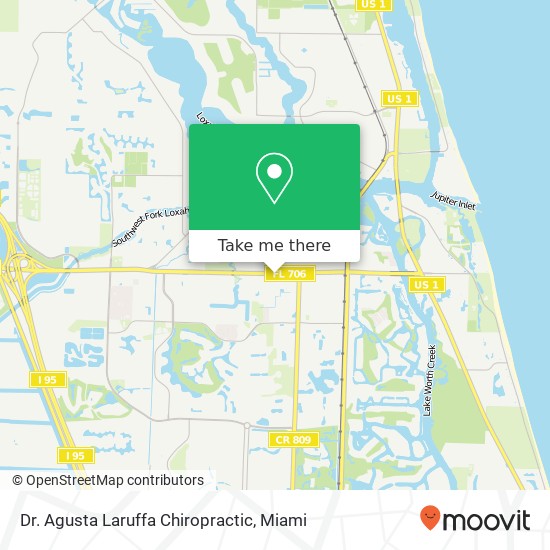 Dr. Agusta Laruffa Chiropractic map