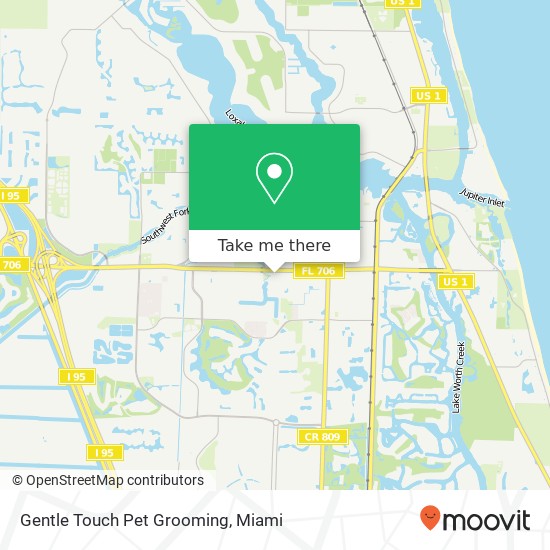 Gentle Touch Pet Grooming map