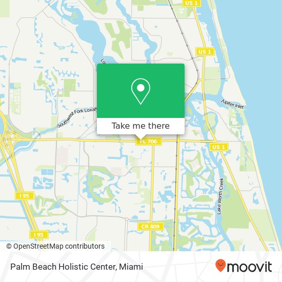 Palm Beach Holistic Center map