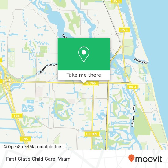 First Class Child Care map