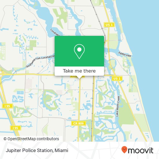 Jupiter Police Station map