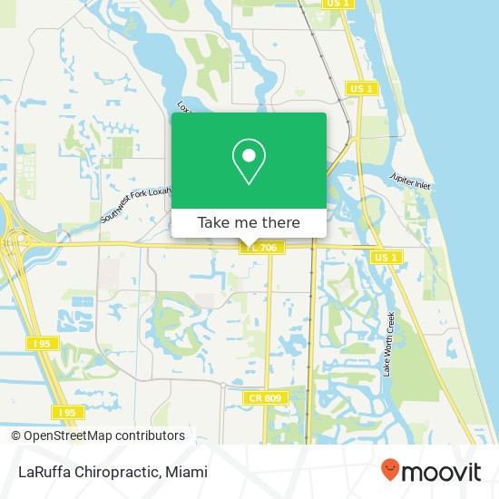 LaRuffa Chiropractic map