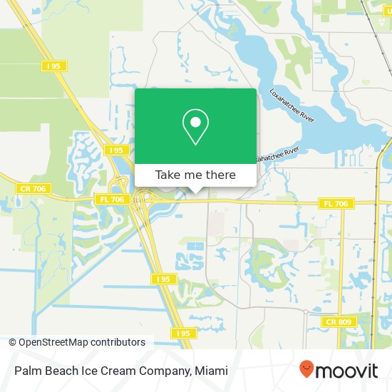 Mapa de Palm Beach Ice Cream Company