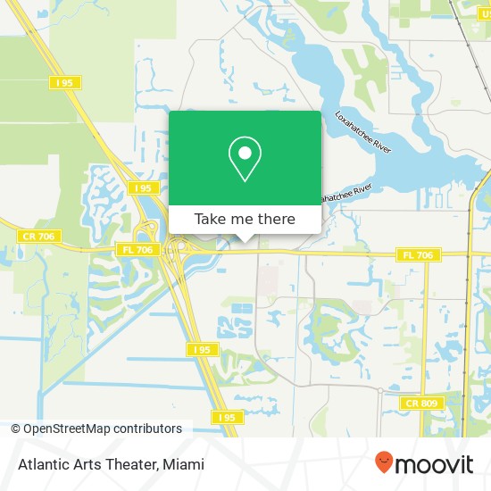 Atlantic Arts Theater map