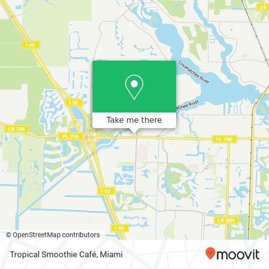 Mapa de Tropical Smoothie Café