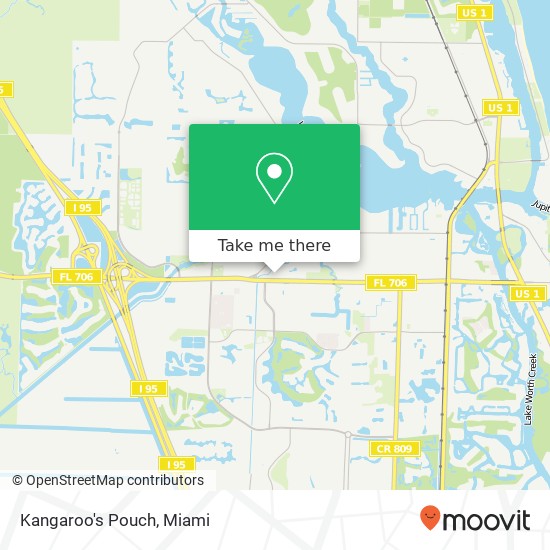 Kangaroo's Pouch map