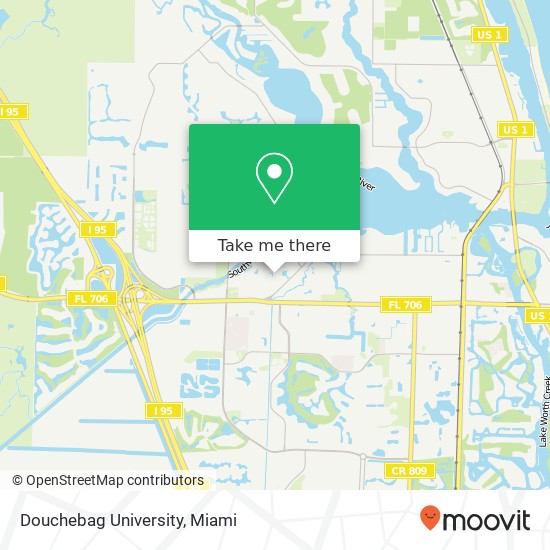 Douchebag University map