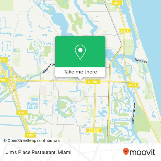 Mapa de Jim's Place Restaurant