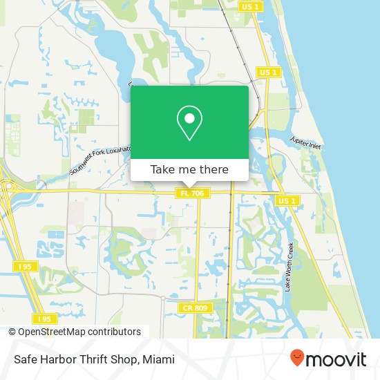Mapa de Safe Harbor Thrift Shop
