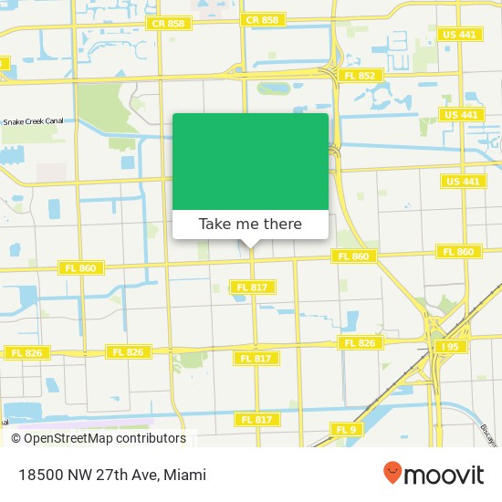 Mapa de 18500 NW 27th Ave