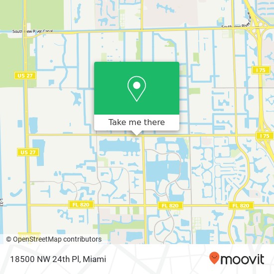 18500 NW 24th Pl map