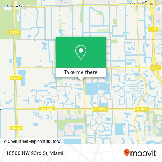 18500 NW 23rd St map