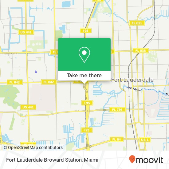 Fort Lauderdale Broward Station map