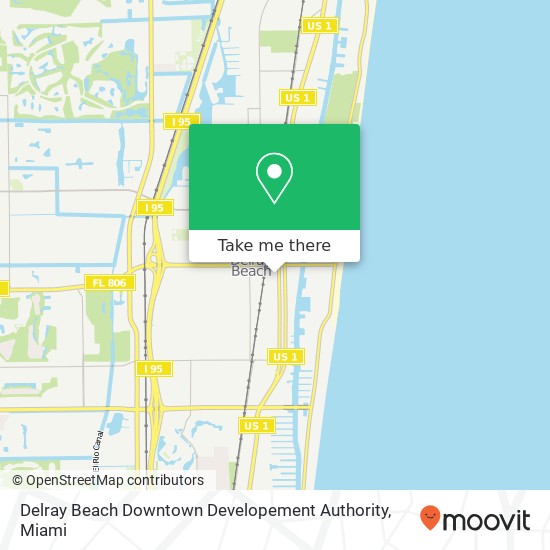 Delray Beach Downtown Developement Authority map