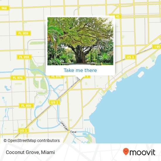 Mapa de Coconut Grove