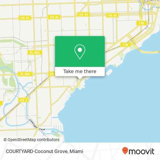 Mapa de COURTYARD-Coconut Grove