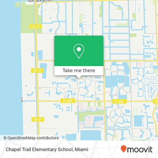 Chapel Trail Elementary School map