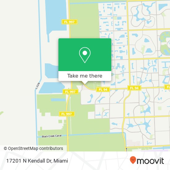 17201 N Kendall Dr map