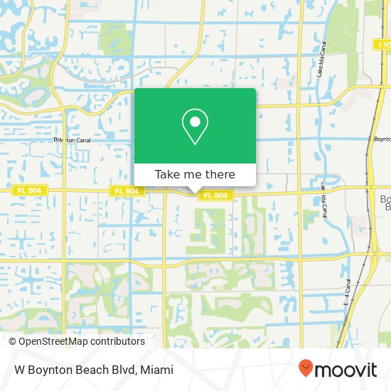 W Boynton Beach Blvd map