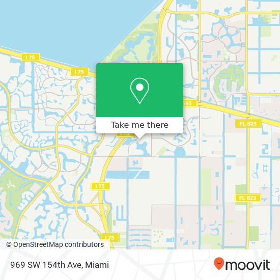 969 SW 154th Ave map