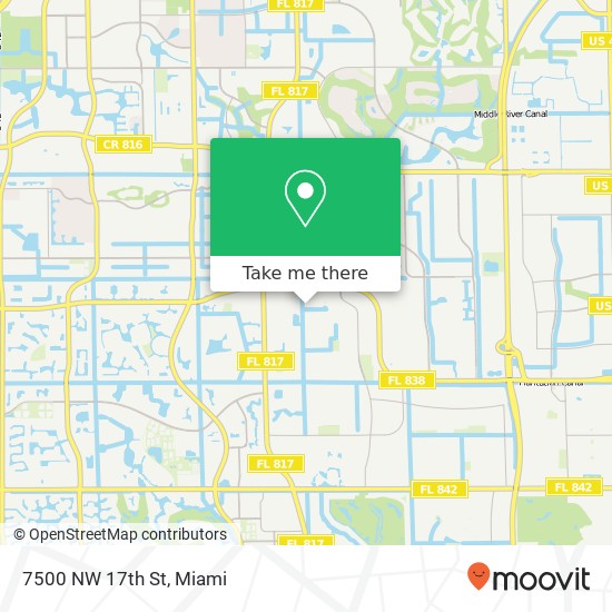 Mapa de 7500 NW 17th St