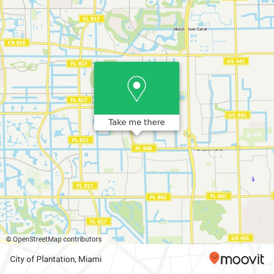 Mapa de City of Plantation