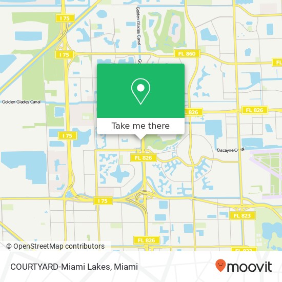COURTYARD-Miami Lakes map