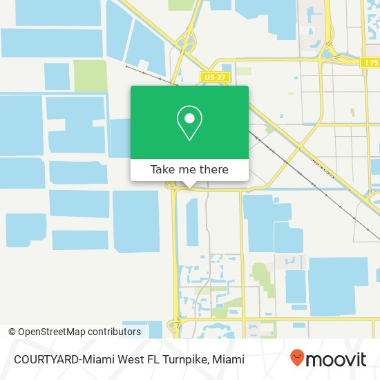 Mapa de COURTYARD-Miami West FL Turnpike