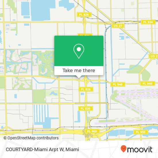 COURTYARD-Miami Arpt W map