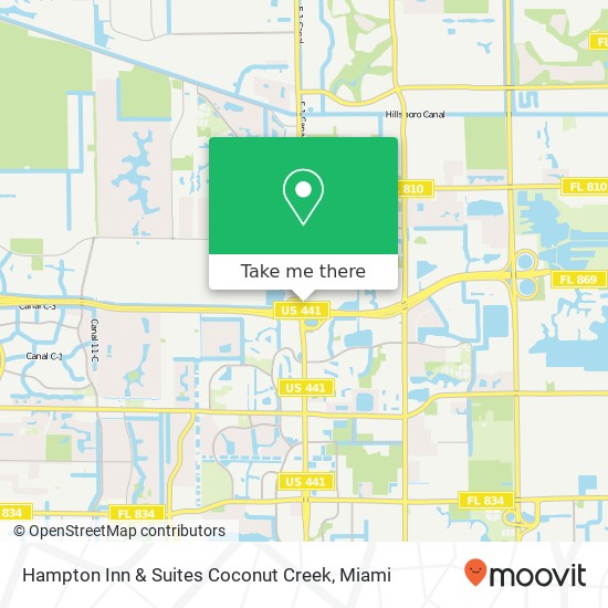 Mapa de Hampton Inn & Suites Coconut Creek