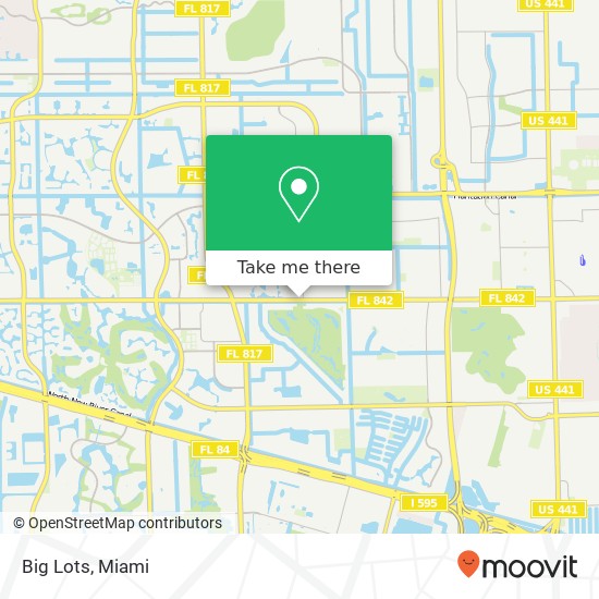 Mapa de Big Lots