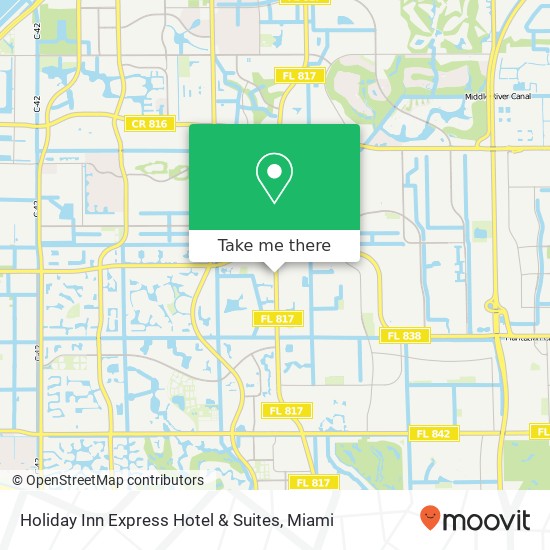 Mapa de Holiday Inn Express Hotel & Suites