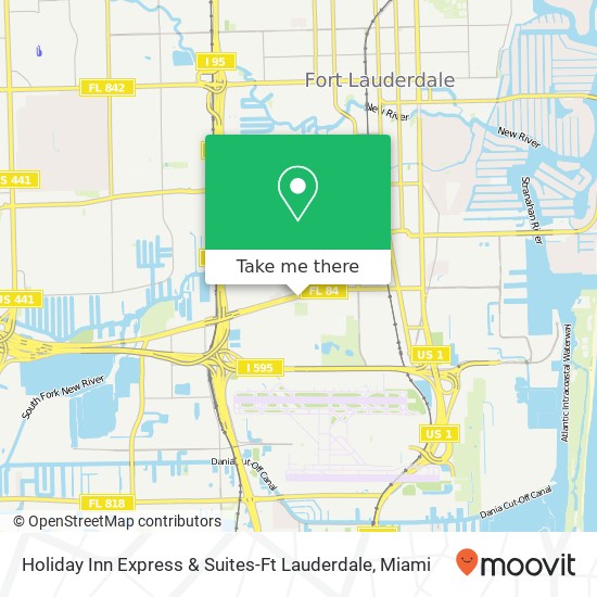 Holiday Inn Express & Suites-Ft Lauderdale map